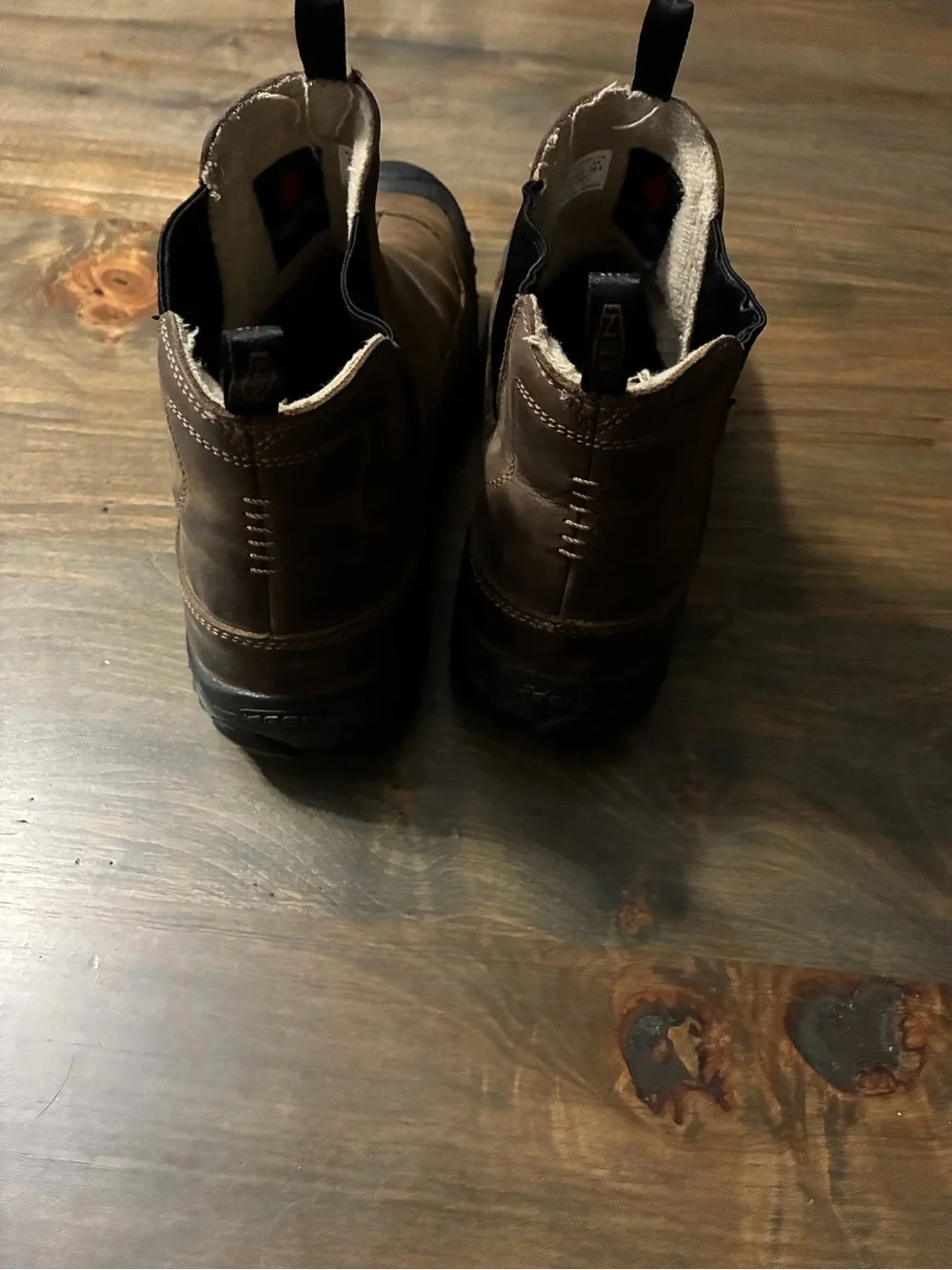 Keen Brown Slip-On Chelsea Work Boots